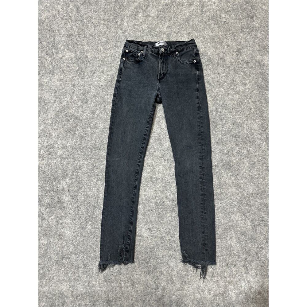 Agolde Women's Skinny‎ Jeans Size 25 Black Dark Wash Denim